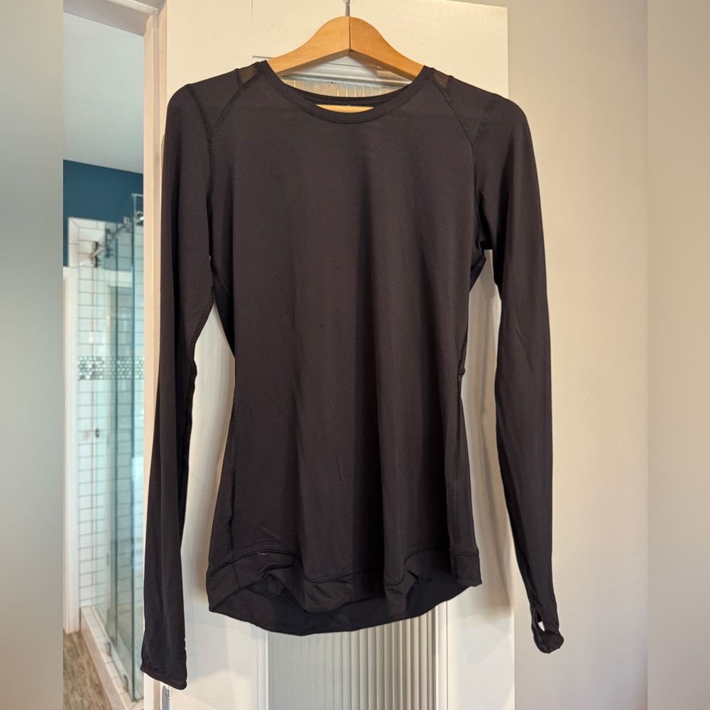 Lululemon Black Long Sleeve Athletic Top